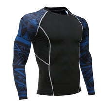 Load image into Gallery viewer, Men's Sports Suit Compression Clothing Fitness Training kit Thermal Underwear MMA rashgard male Quick drying shirt Sportswear