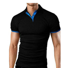 Load image into Gallery viewer, Summer short Sleeve Polo Shirt menTurn-over Collar Slim casual fashion Breathable Solid Color Business polo shirt smens clothin